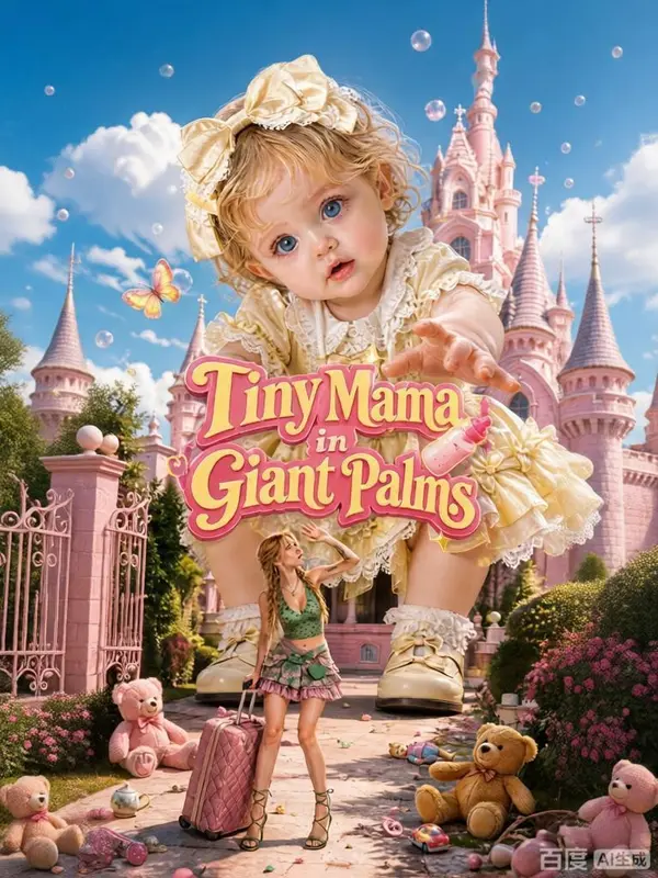 Tiny Mama in Giant Palms poster