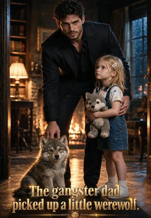 The gangster dad picked up a little werewolf poster