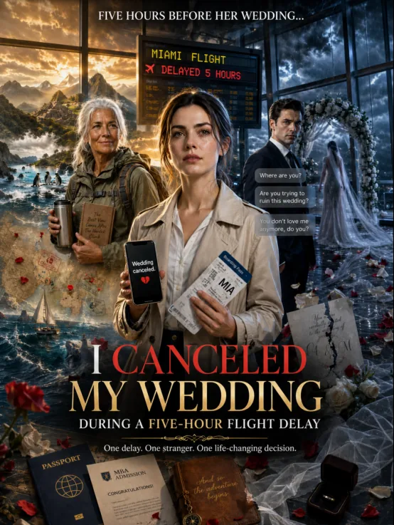 I canceled the wedding during the five-hour flight delay poster